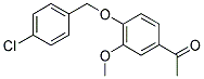 1-(4-[(4-CHLOROBENZYL)OXY]-3-METHOXYPHENYL)ETHANONE Struktur