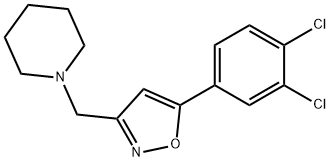 1-([5-(3,4-DICHLOROPHENYL)-3-ISOXAZOLYL]METHYL)PIPERIDINE Struktur