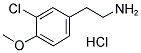 2-(3-CHLORO-4-METHOXY-PHENYL)-ETHYLAMINE HYDROCHLORIDE Struktur