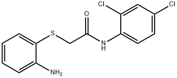 2-[(2-AMINOPHENYL)SULFANYL]-N-(2,4-DICHLOROPHENYL)ACETAMIDE Struktur