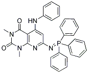 5-ANILINO-1,3-DIMETHYL-7-[(TRIPHENYL-LAMBDA5-PHOSPHANYLIDENE)AMINO]PYRIDO[2,3-D]PYRIMIDINE-2,4(1H,3H)-DIONE Struktur