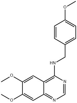 6,7-DIMETHOXY-N-(4-METHOXYBENZYL)-4-QUINAZOLINAMINE Struktur