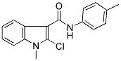 2-CHLORO-1-METHYL-N-(4-METHYLPHENYL)-1H-INDOLE-3-CARBOXAMIDE Struktur