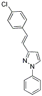 1-PHENYL-3-(4-CHLOROSTYRYL)PYRAZOLE Struktur