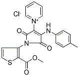 1-[1-[2-(METHOXYCARBONYL)-3-THIENYL]-2,5-DIOXO-4-(4-TOLUIDINO)-2,5-DIHYDRO-1H-PYRROL-3-YL]PYRIDINIUM CHLORIDE Struktur