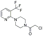 2-CHLORO-1-(4-[3-(TRIFLUOROMETHYL)PYRIDIN-2-YL]PIPERAZINO)ETHAN-1-ONE Struktur