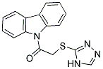 9-[(4H-1,2,4-TRIAZOL-3-YLTHIO)ACETYL]-9H-CARBAZOLE Struktur