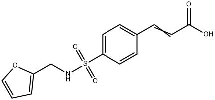 3-[4-[(FURAN-2-YLMETHYL)-SULFAMOYL]-PHENYL]-ACRYLIC ACID Struktur