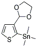 [3-(1,3-DIOXOLAN-2-YL)THIEN-2-YL](TRIMETHYL)STANNANE Struktur