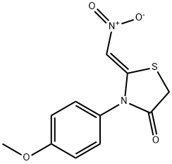 3-(4-METHOXYPHENYL)-2-(NITROMETHYLENE)-1,3-THIAZOLAN-4-ONE Struktur