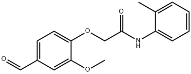 2-(4-FORMYL-2-METHOXY-PHENOXY)-N-O-TOLYL-ACETAMIDE Struktur