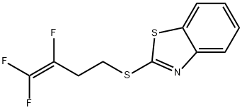 1,3-BENZOTHIAZOL-2-YL 3,4,4-TRIFLUORO-3-BUTENYL SULFIDE Struktur