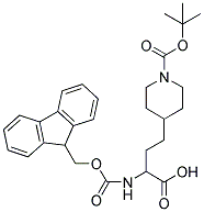 FMOC-D, L-HOMO[ALA-4-PIP(N-BOC)] Struktur