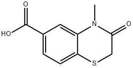 4-METHYL-3-OXO-3,4-DIHYDRO-2H-1,4-BENZOTHIAZINE-6-CARBOXYLIC ACID Struktur