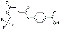 4-([4-OXO-4-(2,2,2-TRIFLUOROETHOXY)BUTANOYL]AMINO)BENZOIC ACID Struktur