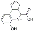 6-HYDROXY-3A,4,5,9B-TETRAHYDRO-3H-CYCLOPENTA[C]QUINOLINE-4-CARBOXYLIC ACID Struktur