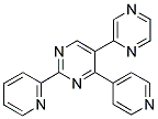 5-(PYRAZIN-2-YL)-2-(PYRIDIN-2-YL)-4-(PYRIDIN-4-YL)PYRIMIDINE Struktur