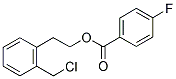 2-(CHLOROMETHYL)PHENETHYL 4-FLUOROBENZOATE Struktur