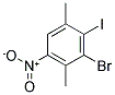 3-BROMO-2-IODO-1,4-DIMETHYL-5-NITROBENZENE Struktur