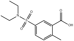 5-[(DIETHYLAMINO)SULFONYL]-2-METHYLBENZOIC ACID Struktur