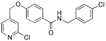 N-(4-CHLOROBENZYL)-4-[(2-CHLOROPYRIDIN-4-YL)METHOXY]BENZAMIDE Struktur