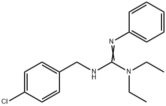 N'-(4-CHLOROBENZYL)-N,N-DIETHYL-N''-PHENYLGUANIDINE Struktur