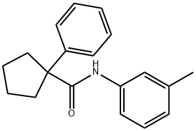 N-(3-METHYLPHENYL)(PHENYLCYCLOPENTYL)FORMAMIDE Struktur