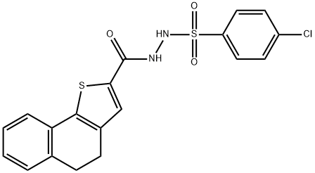 4-CHLORO-N'-(4,5-DIHYDRONAPHTHO[1,2-B]THIOPHEN-2-YLCARBONYL)BENZENESULFONOHYDRAZIDE Struktur