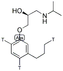 L-[4,6-PROPYL-3H]DIHYDROALPRENOLOL Struktur