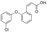 (Z)-3-[2-(3-CHLOROPHENOXY)PHENYL]-2-PROPENOIC ACID Struktur