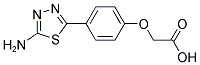 [4-(5-AMINO-[1,3,4]THIADIAZOL-2-YL)-PHENOXY]-ACETIC ACID Struktur