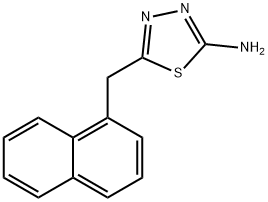 5-NAPHTHALEN-1-YLMETHYL-[1,3,4]THIADIAZOL-2-YLAMINE Struktur