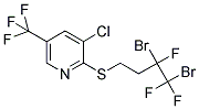 3-CHLORO-2-[(3,4-DIBROMO-3,4,4-TRIFLUOROBUTYL)SULFANYL]-5-(TRIFLUOROMETHYL)PYRIDINE Struktur