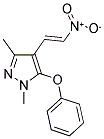 1,3-DIMETHYL-4-[(E)-2-NITROETHENYL]-1H-PYRAZOL-5-YL PHENYL ETHER Struktur