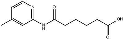 6-[(4-METHYLPYRIDIN-2-YL)AMINO]-6-OXOHEXANOIC ACID Struktur