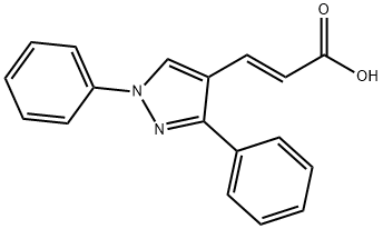 3-(1,3-DIPHENYL-1H-PYRAZOL-4-YL)-ACRYLIC ACID Struktur