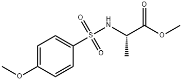 METHYL 2-([(4-METHOXYPHENYL)SULFONYL]AMINO)PROPANOATE Struktur