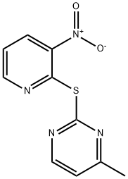 4-METHYL-2-PYRIMIDINYL 3-NITRO-2-PYRIDINYL SULFIDE Struktur