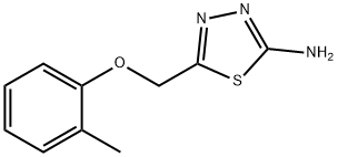 5-O-TOLYLOXYMETHYL-[1,3,4]THIADIAZOL-2-YLAMINE Struktur