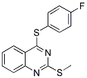 4-FLUOROPHENYL 2-(METHYLSULFANYL)-4-QUINAZOLINYL SULFIDE Struktur