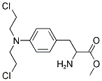 2-AMINO-3-(4-[BIS-(2-CHLORO-ETHYL)-AMINO]-PHENYL)-PROPIONIC ACID METHYL ESTER Struktur