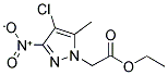 (4-CHLORO-5-METHYL-3-NITRO-PYRAZOL-1-YL)-ACETIC ACID ETHYL ESTER Struktur