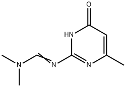 N,N-DIMETHYL-N'-(4-METHYL-6-OXO-1,6-DIHYDRO-2-PYRIMIDINYL)IMINOFORMAMIDE Struktur