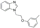 1-[2-(3-METHYLPHENOXY)ETHYL]-1H-BENZIMIDAZOLE Struktur