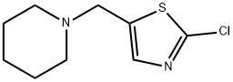 1-[(2-CHLORO-1,3-THIAZOL-5-YL)METHYL]PIPERIDINE Struktur