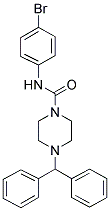 (4-(DIPHENYLMETHYL)PIPERAZINYL)-N-(4-BROMOPHENYL)FORMAMIDE Struktur