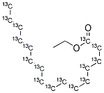 PALMITIC ACID, ETHYL ESTER (PALMITATE-U-13C16) Struktur