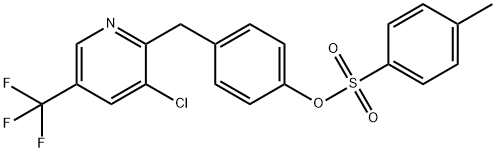 4-([3-CHLORO-5-(TRIFLUOROMETHYL)-2-PYRIDINYL]METHYL)PHENYL 4-METHYLBENZENESULFONATE Struktur