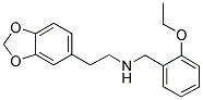 N-[2-(1,3-BENZODIOXOL-5-YL) ETHYL]-N-(2-ETHOXYBENZYL)AMINE Struktur