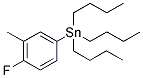 4-FLUORO-3-METHYL(TRI-N-BUTYLSTANNYL)BENZENE Struktur